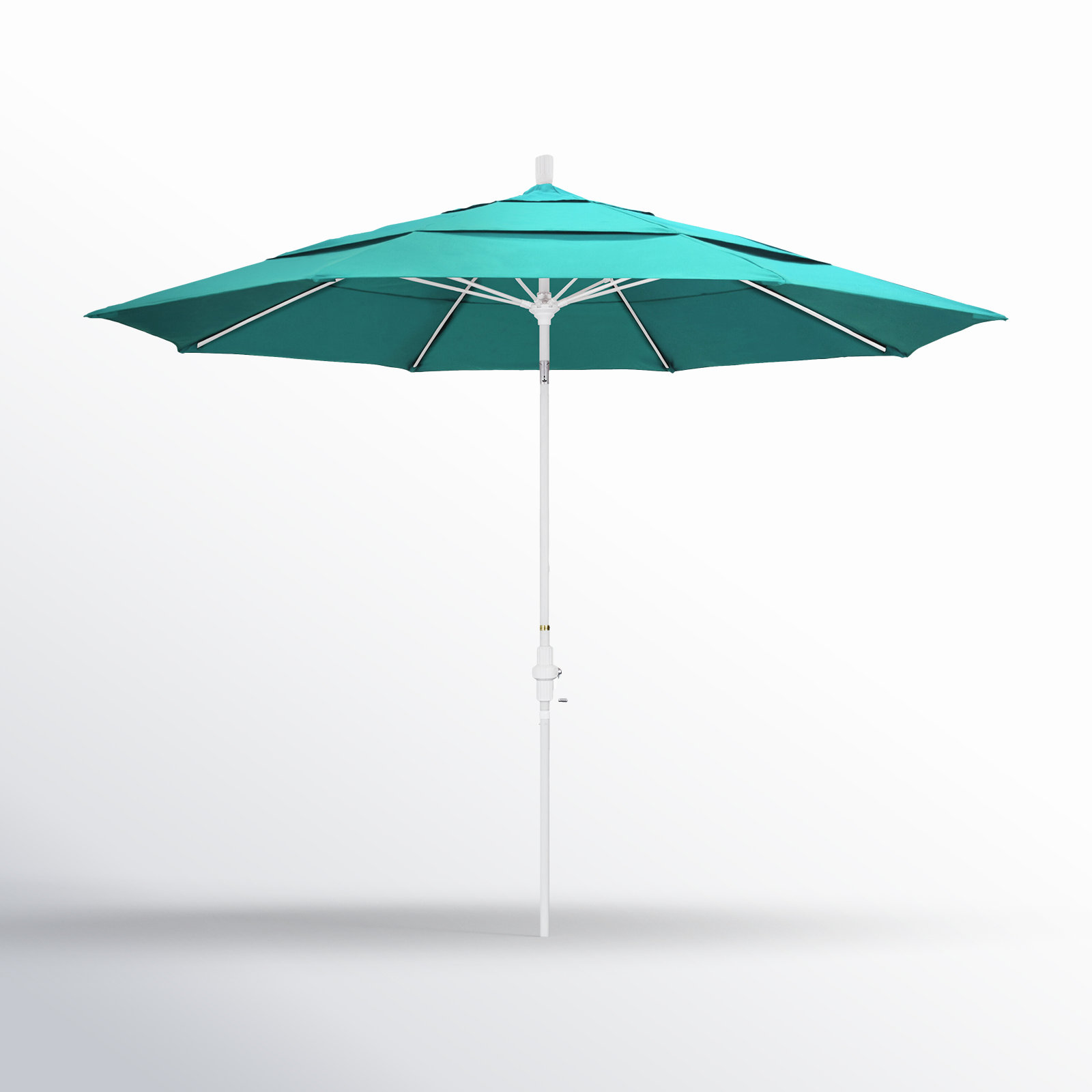 Brent 132'' Sunbrella® Outdoor Umbrella, Canvas Aruba Sunbrella® Canvas