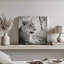 «Lioness Square BW» par Sharon Vardy, reproduction d'art-131111462-131111465-131111455