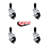 Hard Rubber Swivel Expanding Stem Caster