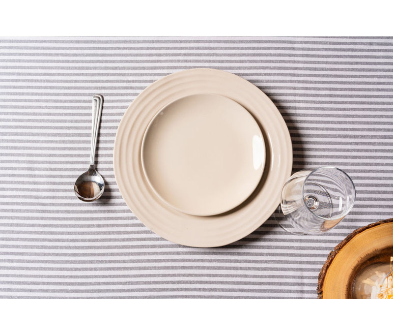 Cotton Bistro Kitchen Tablecloth Collection for Everyday Dining and Elegant Gatherings, GREY, 54X72