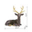 Cerf assis