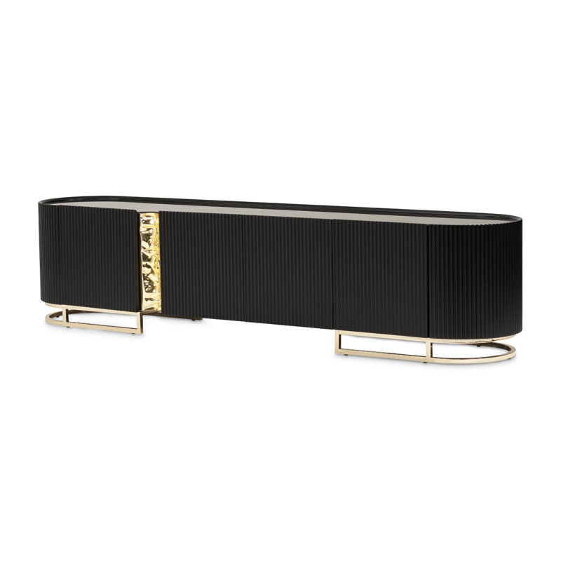 Lisbon Media Console, Matte Black