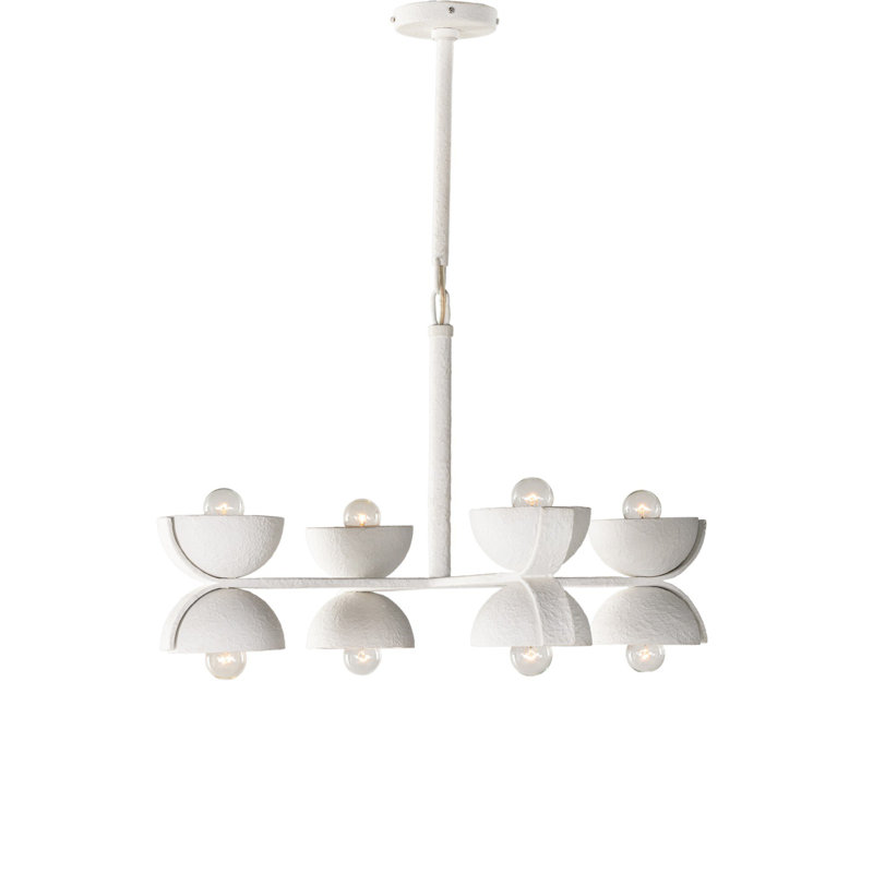 Santorini 8 - Light Chandelier, White