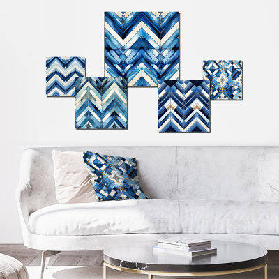 Couthran - Chevron Wall Art Set Of 5