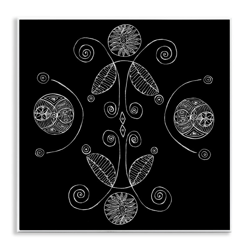 Plaque murale fractale et feuilles courbées, design par El Perkin