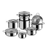 Gourmet Kitchen Set - 11 Pieces - Stainless Steel