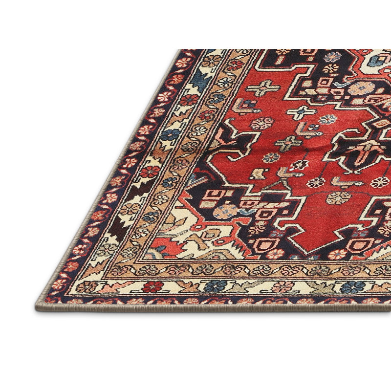 Tapis rouge à motif sud-ouest, Rectangle 5 pi x 7 pi