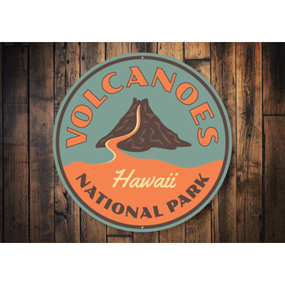 Volcanoes National Park Aluminum Sign