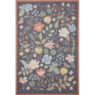 Rifle Paper Co. x Loloi Laurel Strawberry Fields Cream Rug - Rug