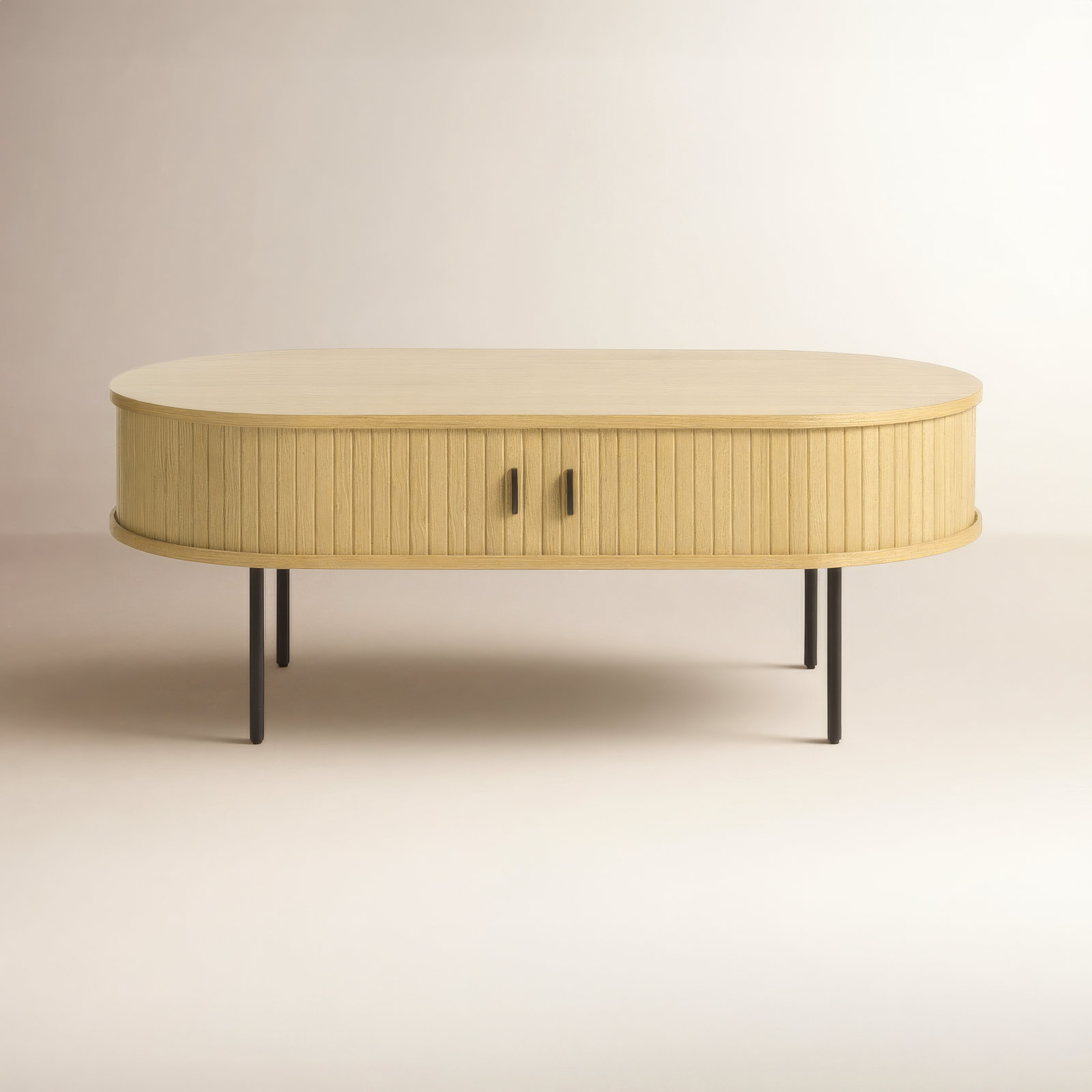 Iris 47" Oak Coffee Table, Natural Oak