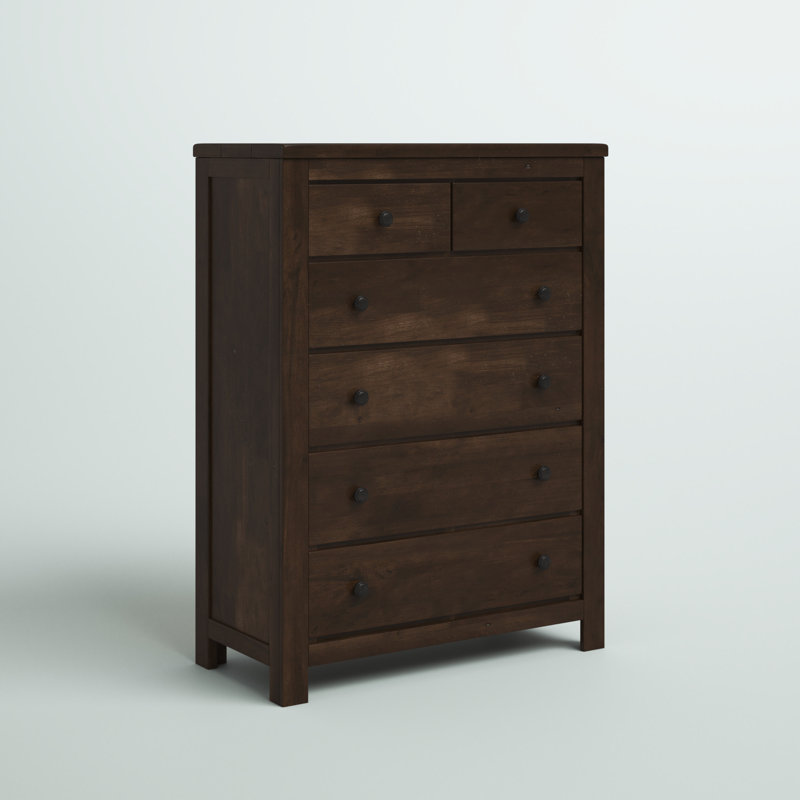 Commode à 5 tiroirs en bois massif Franklin