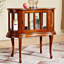 Console noyer massif et bois manufacturé