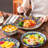 SIMI 24 Piece Porcelain Dinnerware Set, Service For 6