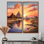 Pyramide égyptienne, «Wonders antiques I» - Paysages, autres pays, impressions sur toile, 2 panneaux