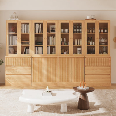 Souheil 71" H x 94.5" W Vertical Bookcase Cabinet