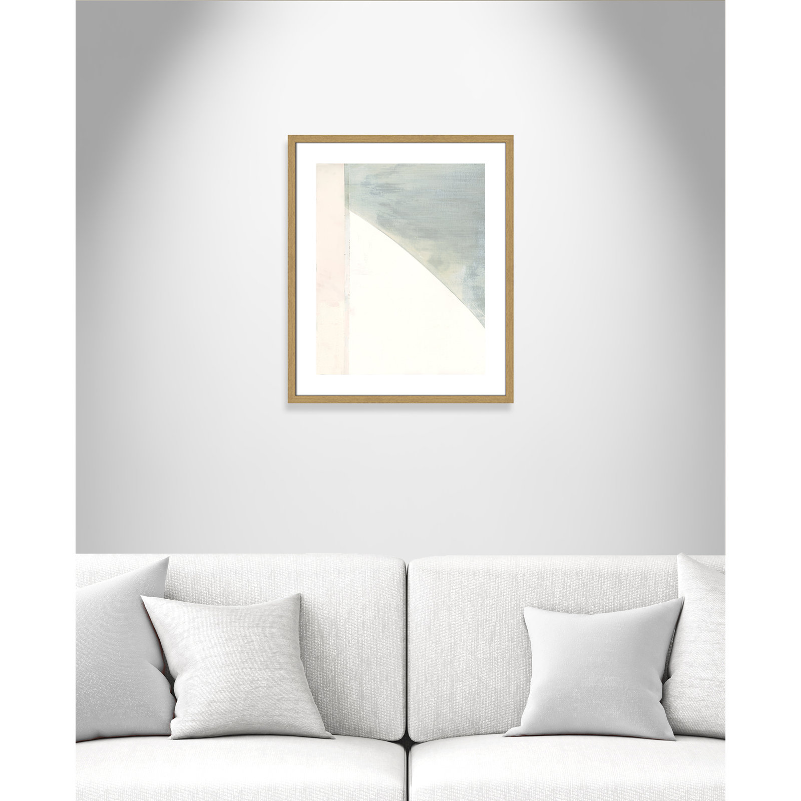 Alexandria "In Neutral I" Painting by Cartissi, 25.5" H x 21.5" W x 0.75" D, Beige Wood Framed Paper
