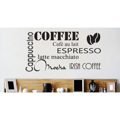 Décalcomanie murale café d’irish café au lait coffee moka