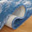 Ikat Hand Tufted Wool/Cotton Ikat Rug in Blue/Ivory-437803774
