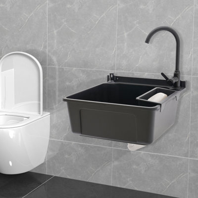 Wall-Mounted Laundry Sink