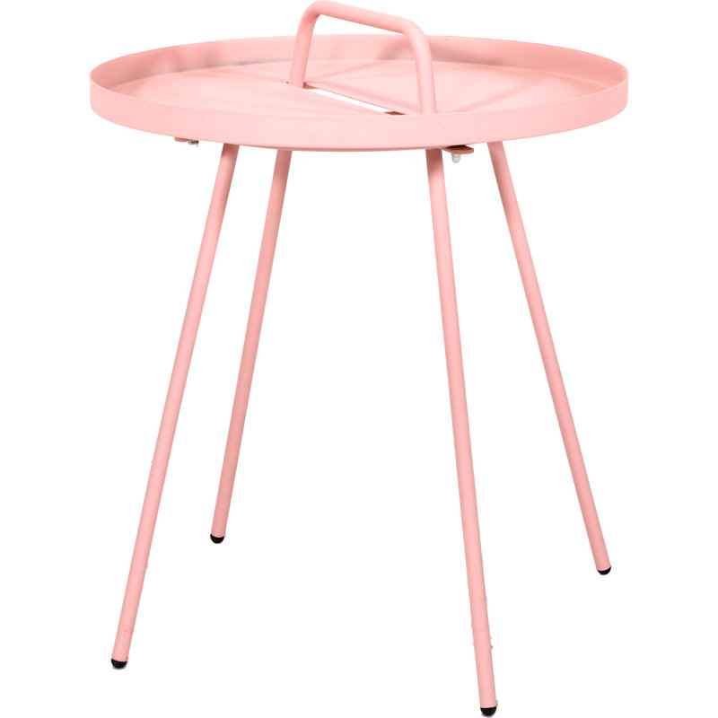 Bonner Round 44Cm L Side Table, Pink