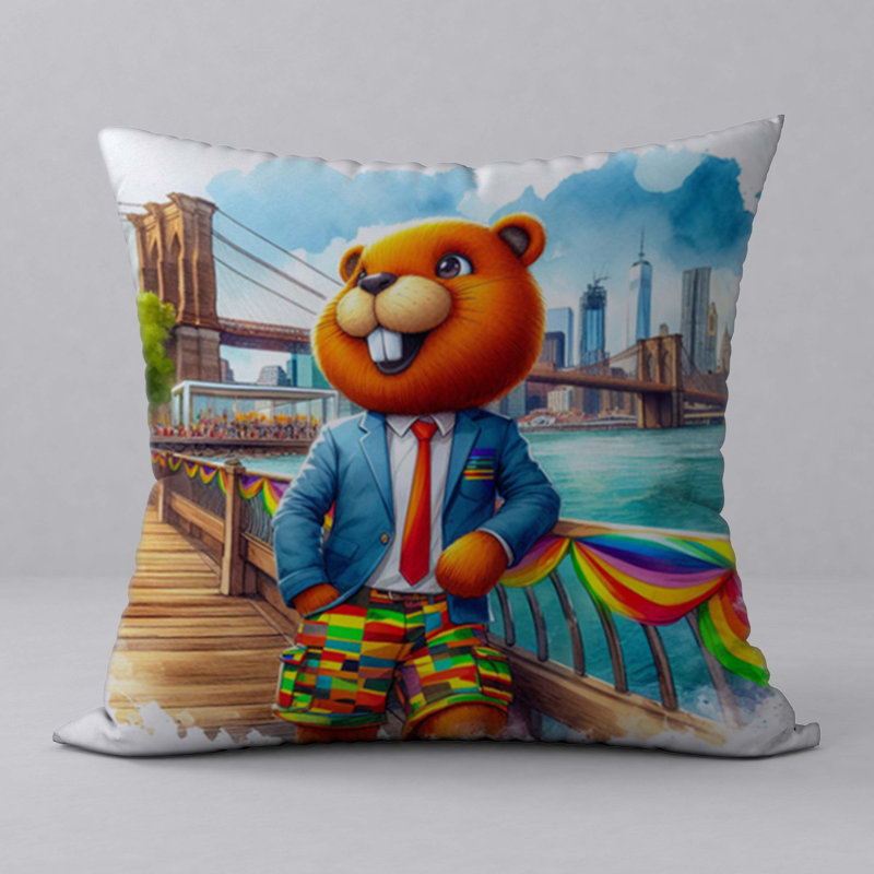 Polyester Throw Square Pillow Cover & Insert