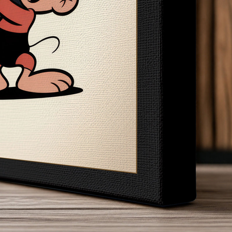 Play It Louder Retro - Wrapped Canvas, 30x20 - 76.2 x 50.8 cm, Black Border