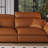 Orange Genuine Leather Modular Sofa-813603870-813603856
