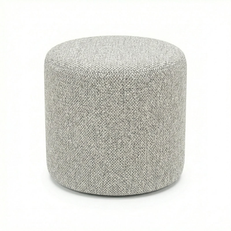 Berlin Gardens Lilly Hive 18" Round Pouf, Cream