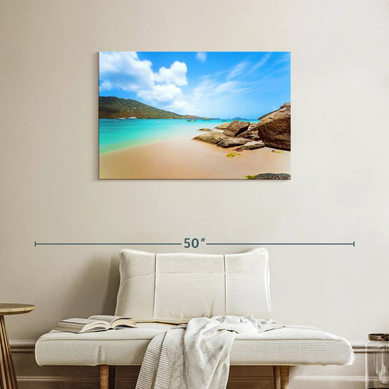Gillard Magens Bay Idyllic Beach, 24'' H x 36'' W