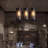 Pendant Light Fixtures,Industrial Black 1-Light Hanging Chandeliers, Iron Cylindrical Mesh Cage Suspension Ceiling Light for Bar Kitchen Island Dining Room Bedroom