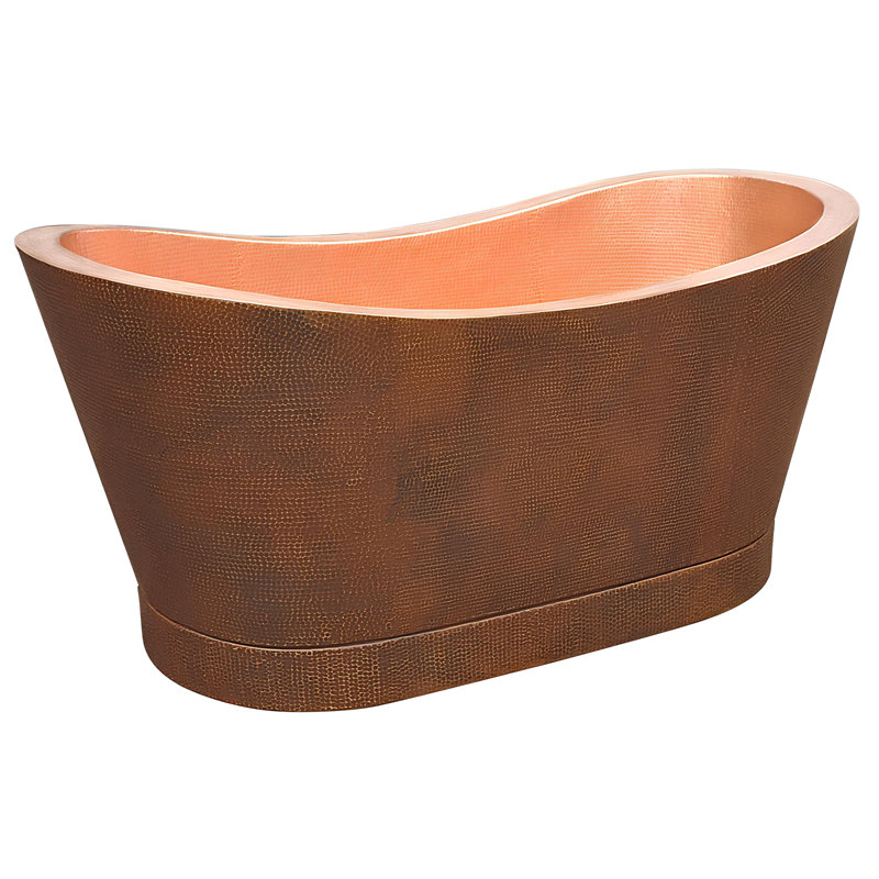 183mm x 81mm Freestanding Copper Bathtub