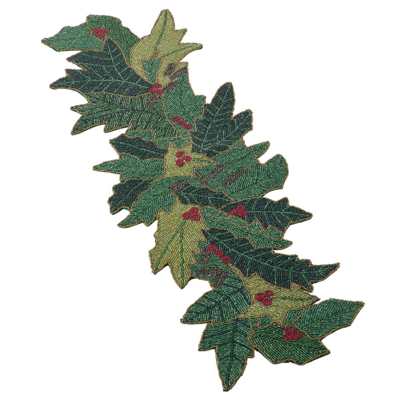 Rutkowski Floral Chistmas Table Runner