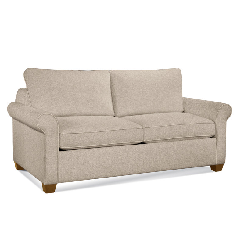 Park Lane Upholstered 58'' Sofa, Havana Finish, Elite Ash; 0321-83