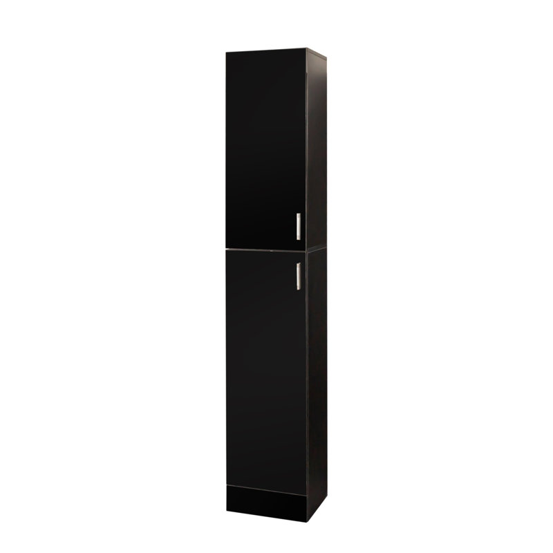 Freestanding Kitchen & Dining Cabinet with Fixed Shelves and 2 Doors, Storage Cabinet for Home, Black
