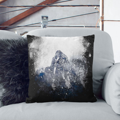Bucegi Mountains in Romania Cushion with Filling