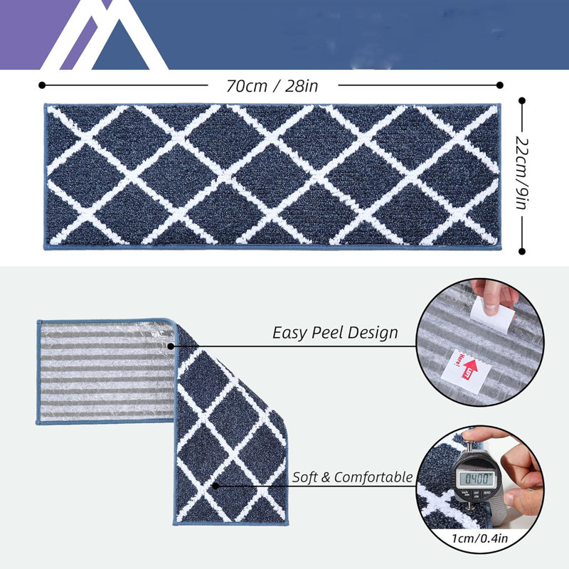 Tapis antidérapant Edge, Marine