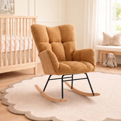 Chaise berçante moderne avec dossier haut Sherpa