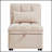 Tufted Single Pull-Out Sofa Bed with Adjustable Backrest and Pillows, Convertible Chaise Lounge for Versatile Use-503899213