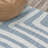 Jossa Abstract Two-Tone Low-Pile Machine-Washable Blue/Cream Rug-468594209