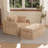 Accent Chair Set,Chenille Accent Armchair And Ottoman-119443843