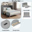Lit escamotable avec grands tiroirs et USB-1349880494
