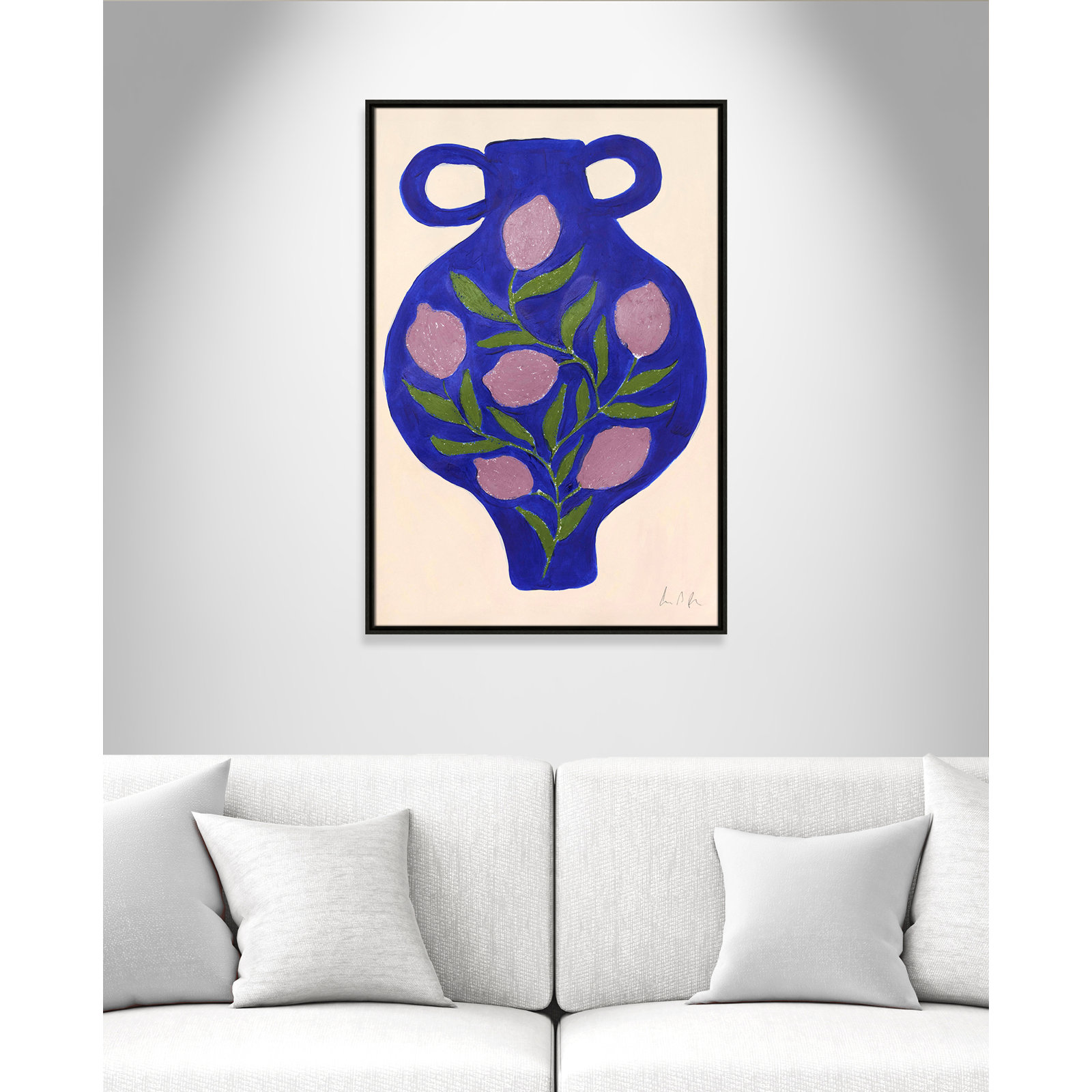 Colette "Vase No. 03" Print by Camilla Bergqvist, Espresso, 37.5" H x 25.5" W