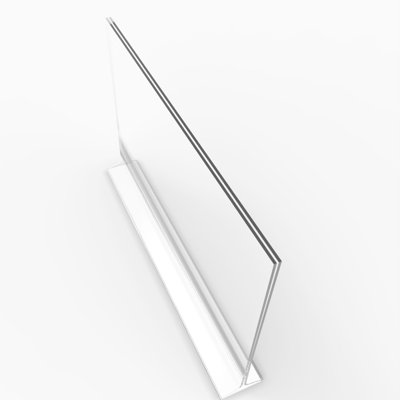 17" x 11" Clear Polystyrene Sign Holder Picture Frame Photo Menu Holder Countertop Display Rack