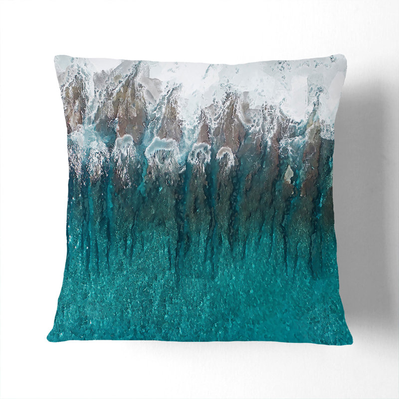 Square Throw Cushion, 55cm H x 55cm W x 20cm D, Stone