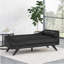 Chaise longue rembourrée avec petit coussin décoratif