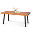 Dining Table with Solid Wood Detail, pairing Dining Room with 19.1 Kg Product Weight and Outdoor Use