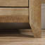 Armoire de rangement étroite, finition brune