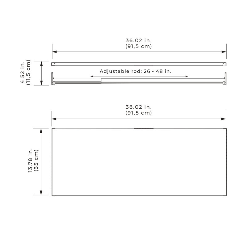 Système de rangement modulaire de l 73 po à l 93 po, Blanc