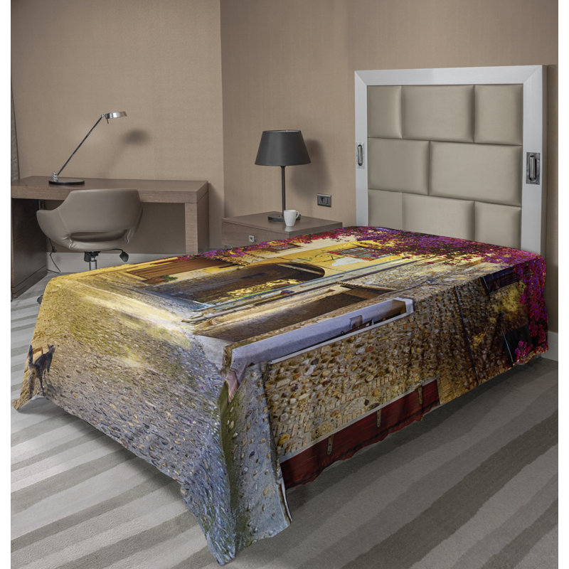 Microfiber No Pattern And Not Solid Color Flat Sheet, Twin Flat Sheet