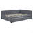 Full Size Upholstered Daybed With Trundle Sofa Bed Frame No Box Spring Needed, Linen Fabric-2096409929-2096409928